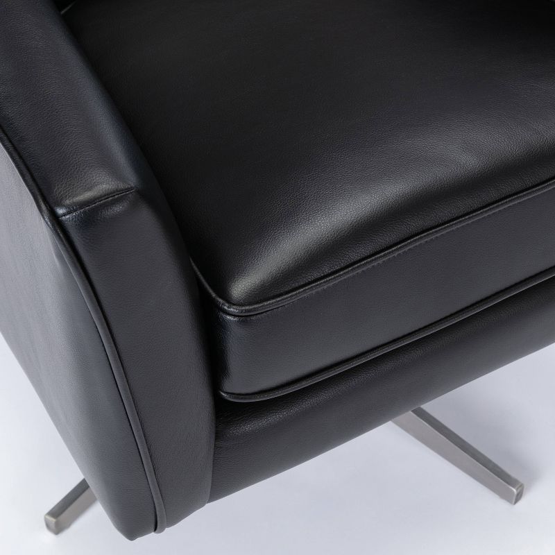 Comfort Pointe Phoenix Leather Gel Swivel Arm Chair, 5 of 11