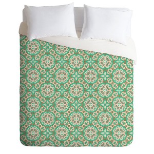 King Holli Zollinger Mosaic Comforter Set Green - Deny Designs