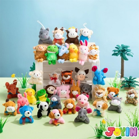 36pcs Mini Animal Plush Toy Assortment Small Animals Plush Keychain Decoration birthday Halloween Party Favors Target