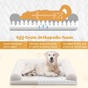 Angel Sar Egg-Crate Orthopedic Dog Bed with 3-Side Bolster, Removable Washable Cover for Medium & Small Dogs, 36x27 Inch Support Bed for Joint Relief - 4 of 4