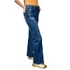 Women's French Wide Leg Denim Jeans - mica denim - 3 of 4