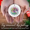 Christmas Hippie Gifts for Women Men - Ceramic Christmas Ornaments 2025 - Hippie Ornaments Boho Decor Gifts - 4 of 4