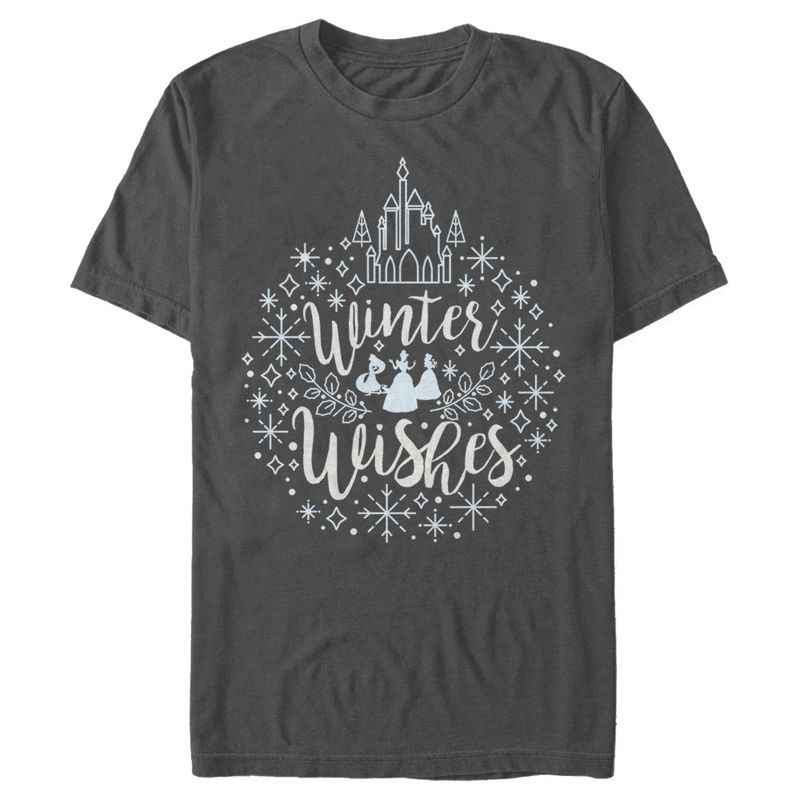 Men's Disney Princesses Winter Wishes T-Shirt, 1 of 6
