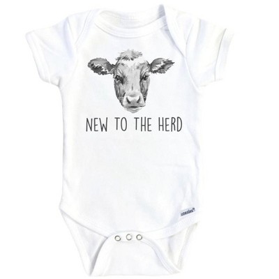 Cow Herd Onesie® Baby Boy Girl Clothes Infant Bodysuit Funny Cute Newborn GS1
