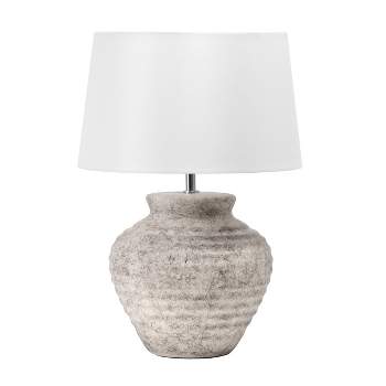 nuLOOM Fano 20" Ceramic Table Lamp