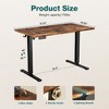 CAVINAS Height-Adjustable Office Desk, Ergonomic Standing Desk with T-Shaped Metal Bracket, Modern Computer Desk for Home Office/Gaming/Study - 4 of 4