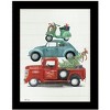 HomeRoots Holiday Travels Black Framed Print Wall Art - 4 of 4