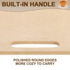 Unique Bargains Portable Built-in Handle Good Absorbent Wedging Board for Pottery - 2 of 4