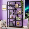 Gulches Freestanding Bookshelf, 68.9" Etagere Bookcase with 9 Open Shelves for Living Room - 2 of 4