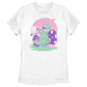 Women's Rugrats Reptar Easter Eggs T-Shirt - 1 of 4