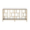 Slay Console Table Marble/Gold - Treasure Trove Accents - 3 of 4