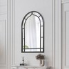 LNC 31.5-in W x 47.2-in H Arched Black Framend Wall Mirror - 4 of 4