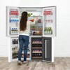 Whizmax 36 Inch Large Capacity French Door Refrigerator, 21 cu.ft Refrigerator with 4 Doors & Wine Cabinet - 4 of 4