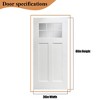 SpassWay 36"W*80"H 6-Lite 2-Panel Exterior Frosted Glass Prehung Front Entry Door Primed Interior Fiberglass Entrance Door - 4 of 4