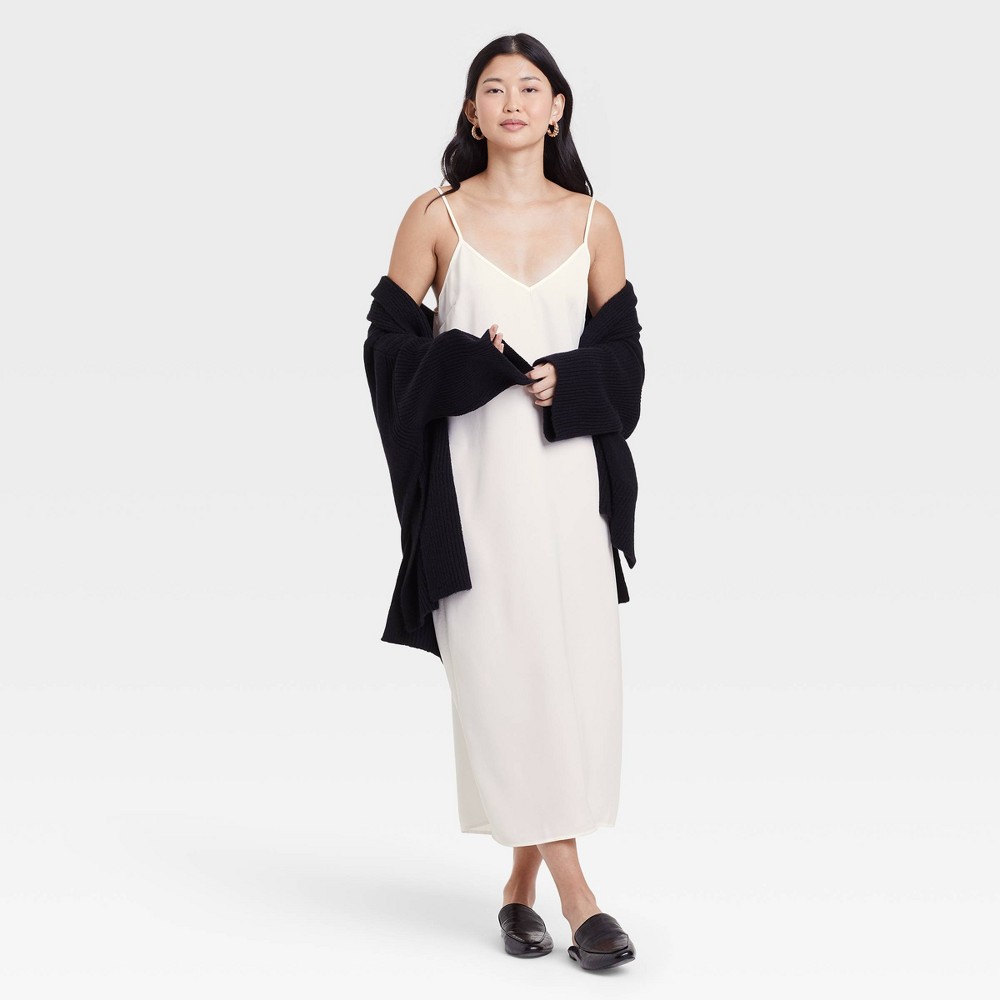 Size XS Women's Slip Dress - A New Day White XS