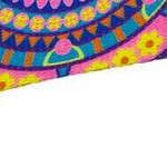 blue boho mandala
