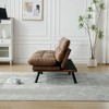 70'' Velvet Modern 2-Seater Sofa with Thick Cushions and Metal Legs - 3 of 4