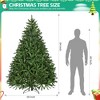 AZL1 Life Concept Artificial Trees 7-Foot Premium Spruce Christmas Tree with Metal Stand for Home and Office Decor, Green, 58"*58"*84" - 3 of 4