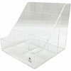 Business Source - 4-Compartment Desktop Organizer - 4 Compartments - Acrylic - Clear - 5.5 in. x 5.6 in. x 5.6 in.- 1 Each - 2 of 4