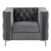 Modern Accent Chair with Deep Dutch Velvet - Morden Fort - 2 of 4