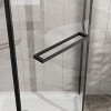 Frameless Shower Door 36 in.D x 36 in.W x 72 in.H Corner Shower Enclosure Pivot Shower Panel in Matte Black Finish - 3 of 4