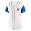 MLB Chicago Cubs Women's Short Sleeve White Fashion Jersey - 2 of 3