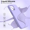 BONGEEK Compatible with iPhone 12 PRO MAX Case 6.7", Slim Liquid Silicone 3 Layers Full Covered Soft Gel Rubber Phone Case Protective Cover - 3 of 4