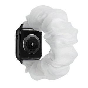 HTUTWOO Hair Tie Style Apple Watch Band, Stretchy Cute Replacement Strap 38/40/41/42/44/45/49mm for iwatch Series 9 8 7 6 5 4 3 2 1 SE Ultra - 1 of 4