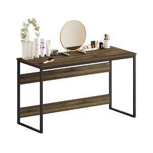 HOMLUX 52" Computer Desk Metal Frame Study Table Home Office Workstation w/Storage Compartment - 1 of 4