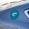 Hawaii Pacific University Primary Logo Automotive Car Refrigerator Locker Vinyl Circle Magnet - 3 of 4