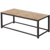Coffee Table, Accent, Cocktail, Rectangular, Living Room, 42inL, Brown Tile, Brown Metal, Transitional - 2 of 4