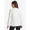 Jessica London Women's Plus Size Lace Cuff Pullover - image 3 of 4