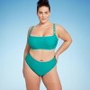 Women's Hipster Bikini Bottom - Shade & Shore™ Teal Green - image 3 of 3