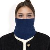 Anna-Kaci Women's Ribbed Knit Neck Warmer with Fleece Lining for Winter Warmth and Comfort - 3 of 4