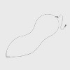 Sterling Silver Cubic Zirconia Chevron Chain Necklace - A New Day™ Silver - 3 of 4
