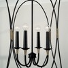 Capital Lighting Amara 4 - Light Chandelier in  Matte Black/Brass - 3 of 3