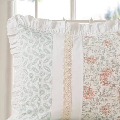 California King Blue Cotton Reversible Comforter Set