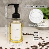 4 Pieces 300ml PET Black Pump Bottles with Labels for Coffee Bar Organization Syrup Dispenser - 2 of 4