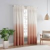 Arashi Ombre Embroidery Light Filtering Curtain Panel - Vue - image 3 of 4