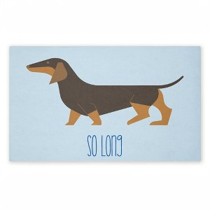 Stupell Industries So Long Funny Farewell Printed Outdoor Door Mat, design by Lil' Rue, 18"x30" - 1 of 4