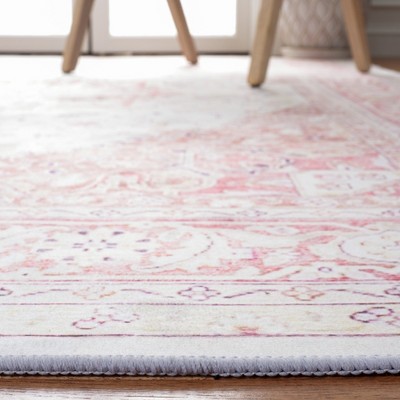 Tucson Red Rectangular Easy-Care Synthetic Area Rug