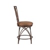 24.5" Dana Big and Tall Microsuede Swivel Counter Height Barstool with Footrest - Powell Company - 4 of 4