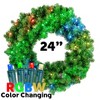 Novelty Lights LED Pre-Lit Artificial Christmas Wreath, Colorado Pine Greenery, Christmas Decoration - 2 of 4