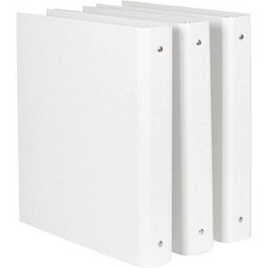 Bigso Ringo Fiberboard 3-Ring Binder Organizer for Projects or Papers - 1 Inch Binder for School & Work - 3 Pack - 1 of 4