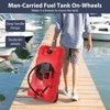 Fuel Caddy, 15 Gallon Tank - Heavy-Duty HDPE Fuel Storage with Leak-Proof Valves, Portable Wheels & High-Efficiency Siphon Pump - 2 of 4