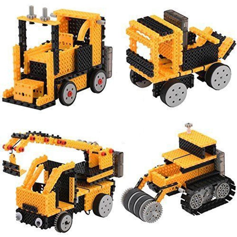 Insten 127 Pieces Remote Control Construction Truck Building Kit, Motorized Educational Toy for Kids, 1 of 7