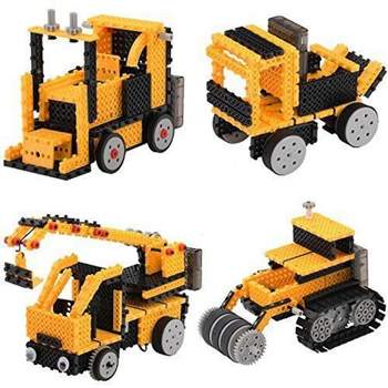 Insten 127 Pieces Remote Control Construction Truck Building Kit, Motorized Educational Toy for Kids