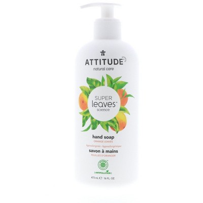 Attitude Super Leaves Hand Soap, Orange Leaves, 16 oz