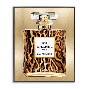 Stupell Industries Wildlife Pattern Perfume Black Framed Giclee Art - 1 of 4