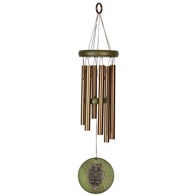 Woodstock Windchimes Habitats Chime Green, Owl, Wind Chimes For Outside ...